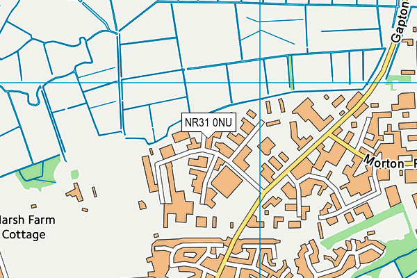 NR31 0NU map - OS VectorMap District (Ordnance Survey)