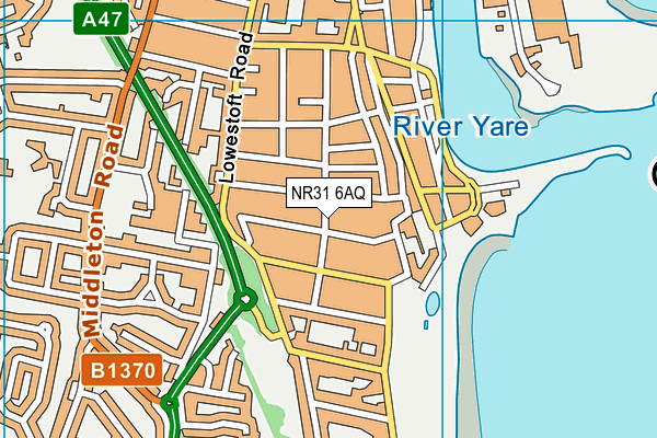 NR31 6AQ map - OS VectorMap District (Ordnance Survey)