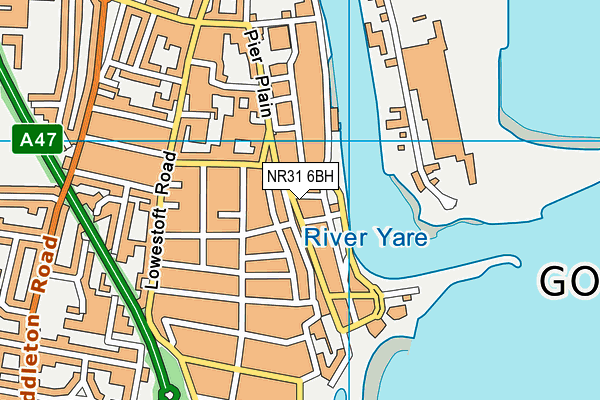 NR31 6BH map - OS VectorMap District (Ordnance Survey)