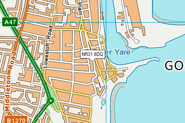 NR31 6DQ map - OS VectorMap District (Ordnance Survey)