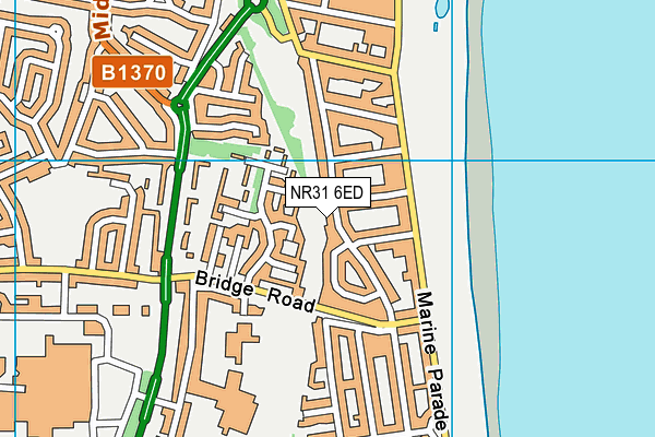 NR31 6ED map - OS VectorMap District (Ordnance Survey)