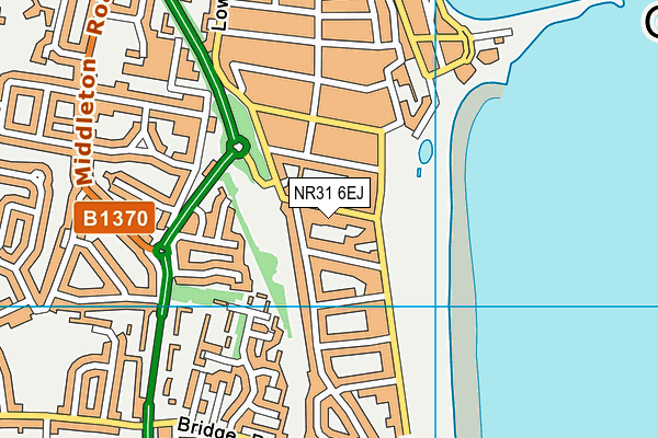 NR31 6EJ map - OS VectorMap District (Ordnance Survey)