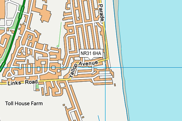 NR31 6HA map - OS VectorMap District (Ordnance Survey)