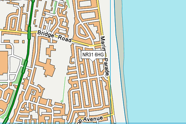 NR31 6HG map - OS VectorMap District (Ordnance Survey)