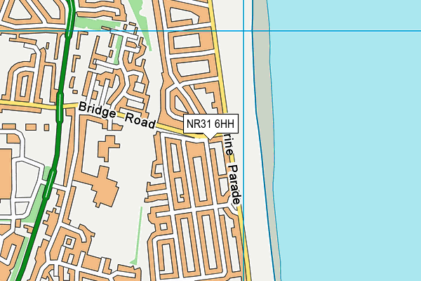 NR31 6HH map - OS VectorMap District (Ordnance Survey)