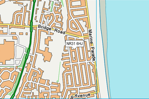 NR31 6HJ map - OS VectorMap District (Ordnance Survey)