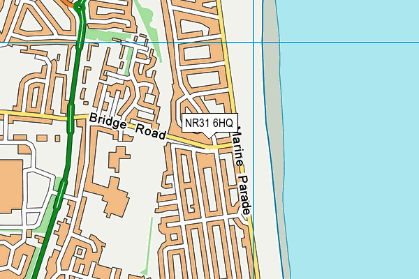 NR31 6HQ map - OS VectorMap District (Ordnance Survey)