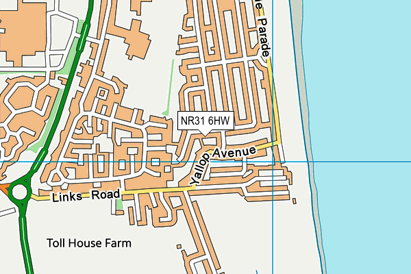 NR31 6HW map - OS VectorMap District (Ordnance Survey)