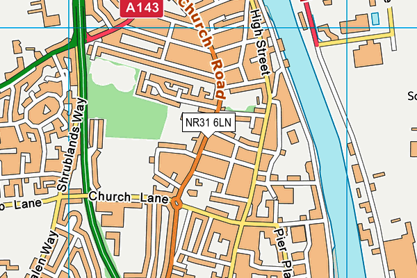 NR31 6LN map - OS VectorMap District (Ordnance Survey)