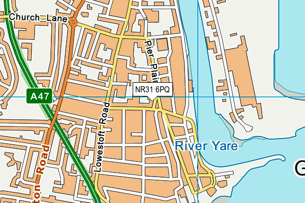 NR31 6PQ map - OS VectorMap District (Ordnance Survey)