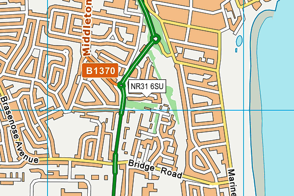 NR31 6SU map - OS VectorMap District (Ordnance Survey)