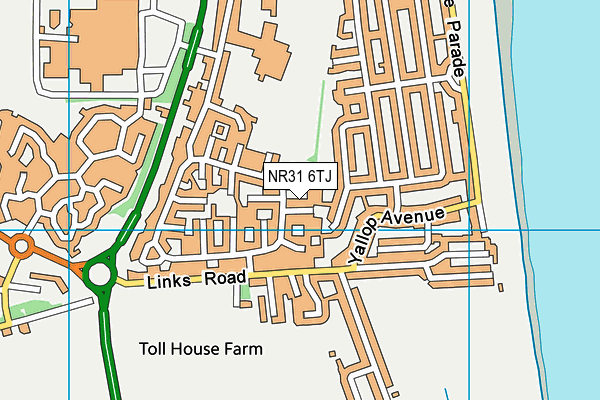 NR31 6TJ map - OS VectorMap District (Ordnance Survey)