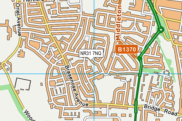 NR31 7NQ map - OS VectorMap District (Ordnance Survey)