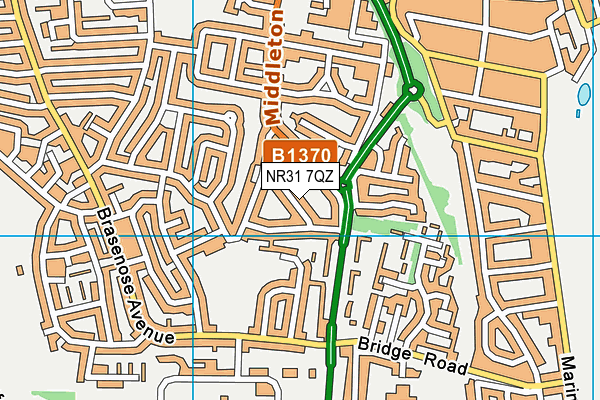 NR31 7QZ map - OS VectorMap District (Ordnance Survey)