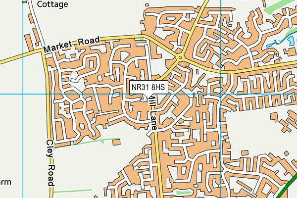 NR31 8HS map - OS VectorMap District (Ordnance Survey)