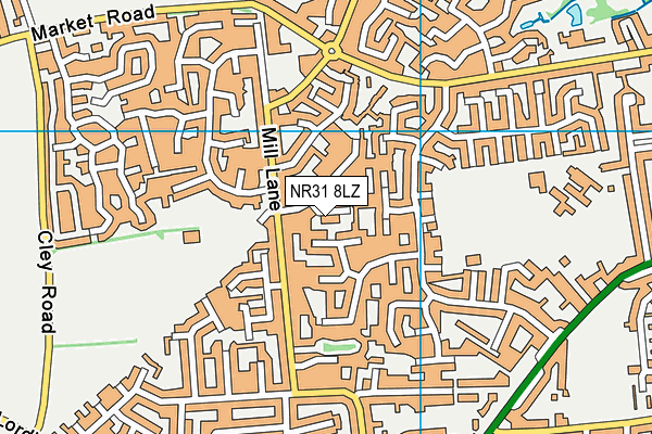 NR31 8LZ map - OS VectorMap District (Ordnance Survey)