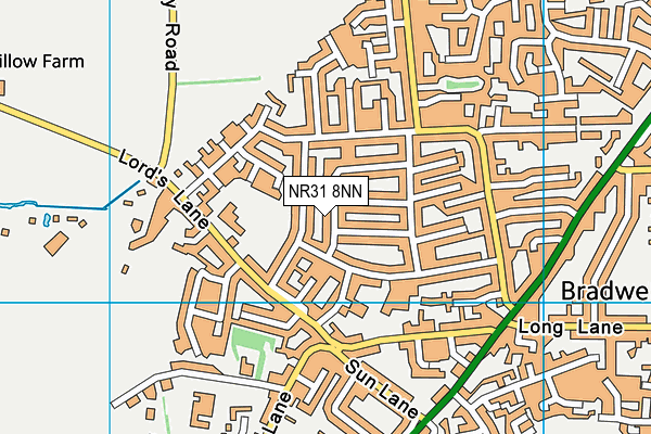 NR31 8NN map - OS VectorMap District (Ordnance Survey)