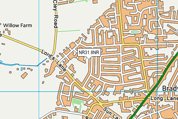NR31 8NR map - OS VectorMap District (Ordnance Survey)
