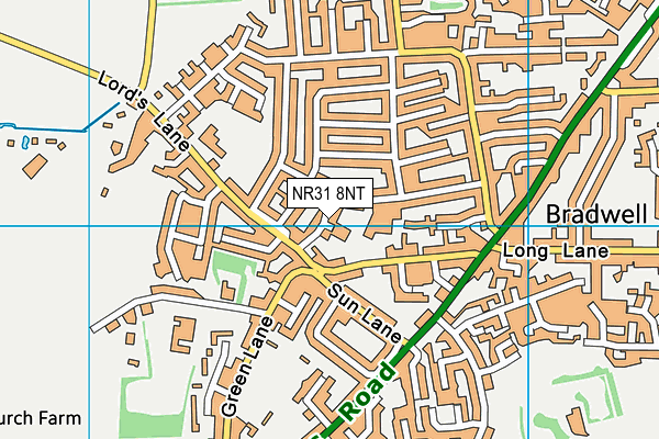 NR31 8NT map - OS VectorMap District (Ordnance Survey)