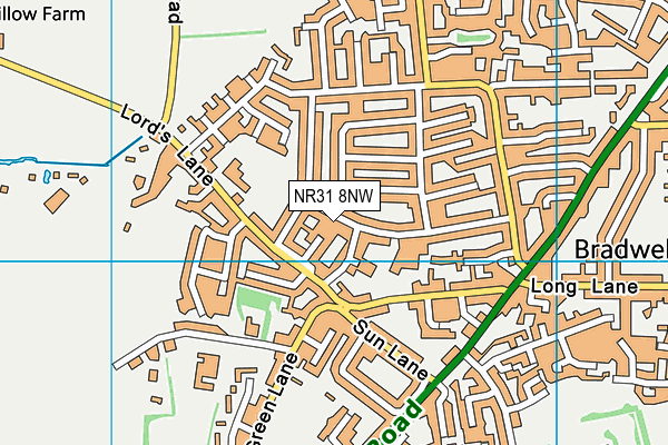 NR31 8NW map - OS VectorMap District (Ordnance Survey)
