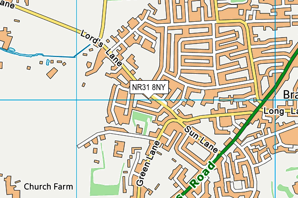 NR31 8NY map - OS VectorMap District (Ordnance Survey)