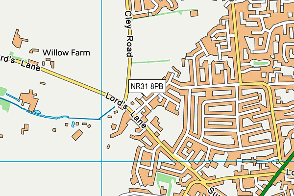 NR31 8PB map - OS VectorMap District (Ordnance Survey)