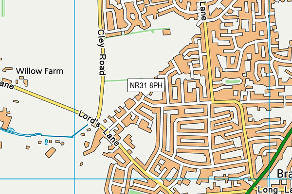 NR31 8PH map - OS VectorMap District (Ordnance Survey)