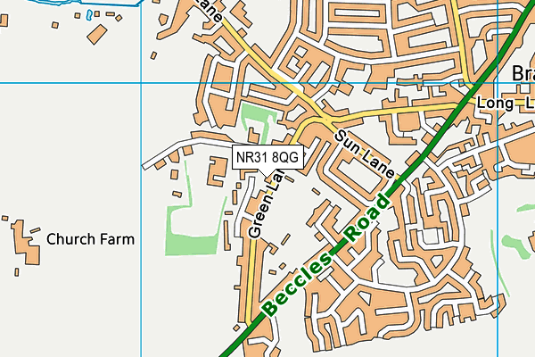 NR31 8QG map - OS VectorMap District (Ordnance Survey)