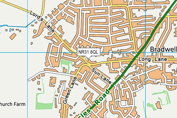 NR31 8QL map - OS VectorMap District (Ordnance Survey)