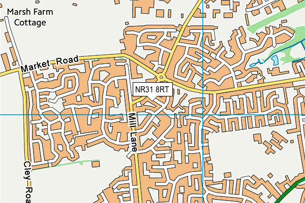 NR31 8RT map - OS VectorMap District (Ordnance Survey)