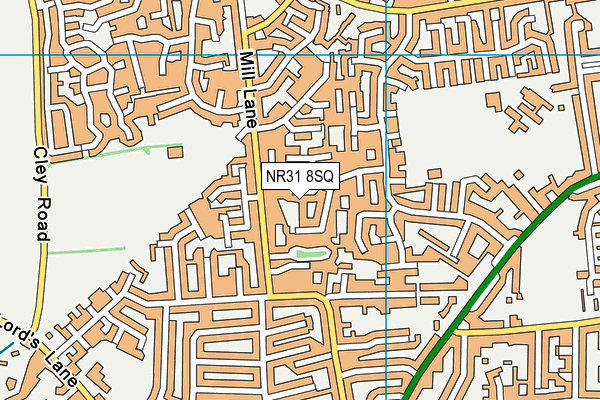 NR31 8SQ map - OS VectorMap District (Ordnance Survey)