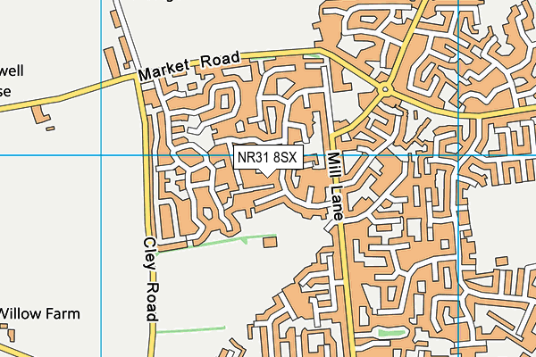 NR31 8SX map - OS VectorMap District (Ordnance Survey)