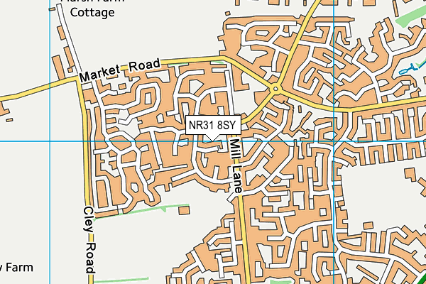 NR31 8SY map - OS VectorMap District (Ordnance Survey)