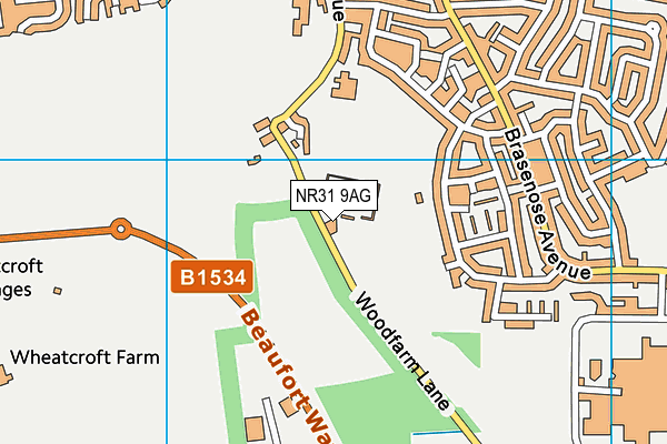 Gorleston Fc map (NR31 9AG) - OS VectorMap District (Ordnance Survey)
