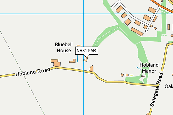 NR31 9AR map - OS VectorMap District (Ordnance Survey)