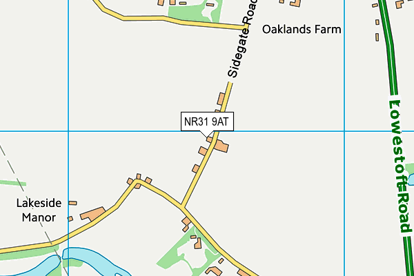 NR31 9AT map - OS VectorMap District (Ordnance Survey)