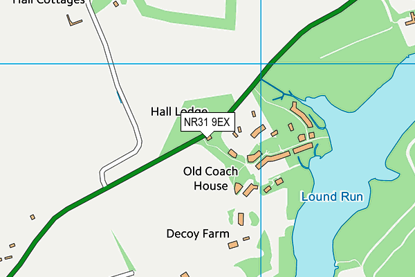 NR31 9EX map - OS VectorMap District (Ordnance Survey)