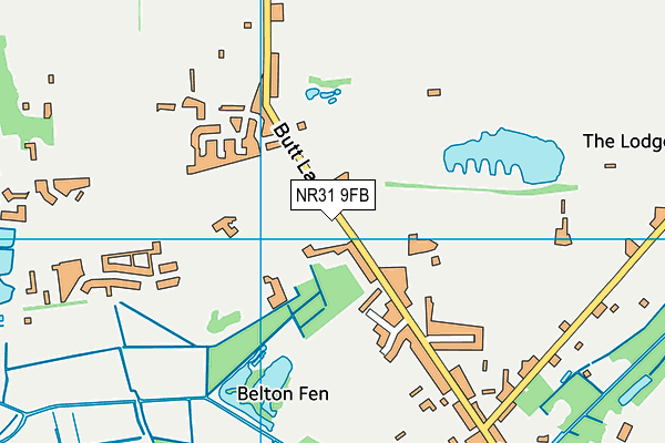 NR31 9FB map - OS VectorMap District (Ordnance Survey)