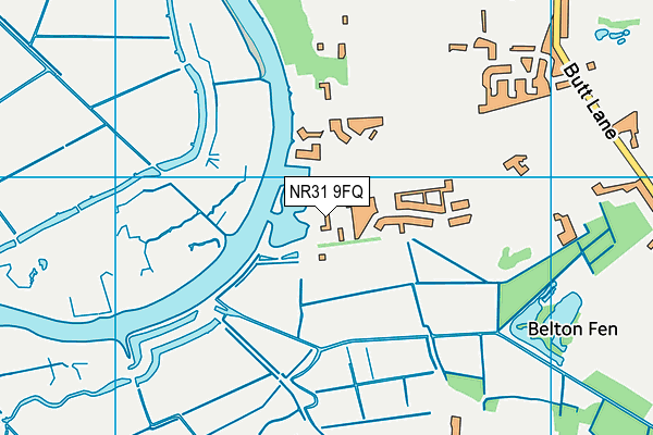 NR31 9FQ map - OS VectorMap District (Ordnance Survey)