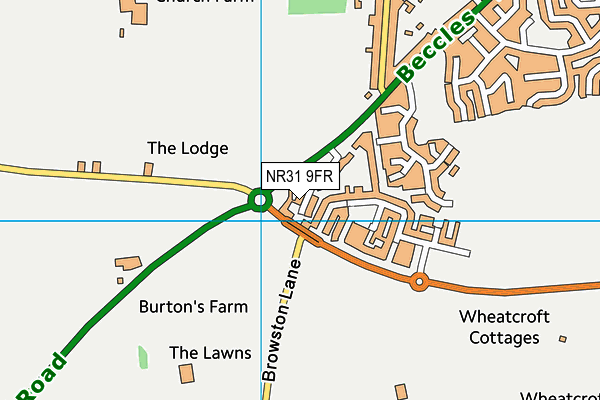 NR31 9FR map - OS VectorMap District (Ordnance Survey)