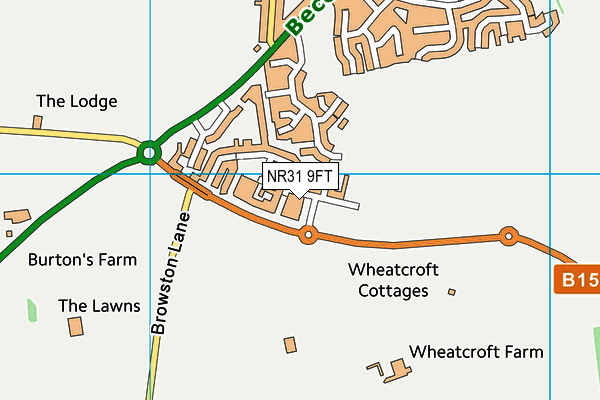 NR31 9FT map - OS VectorMap District (Ordnance Survey)