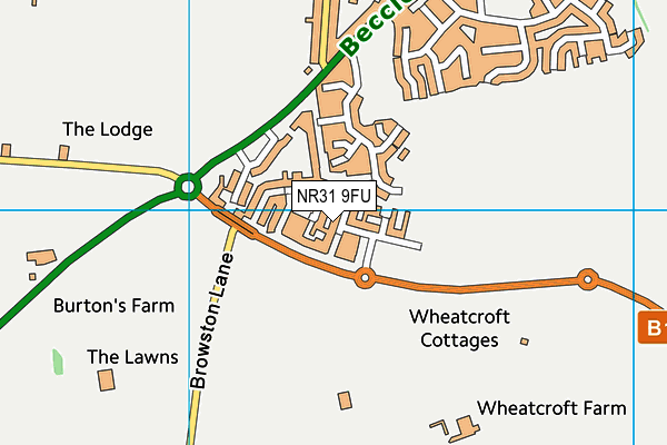 NR31 9FU map - OS VectorMap District (Ordnance Survey)