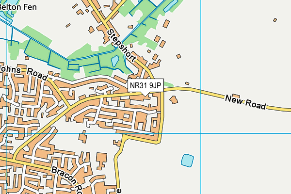NR31 9JP map - OS VectorMap District (Ordnance Survey)