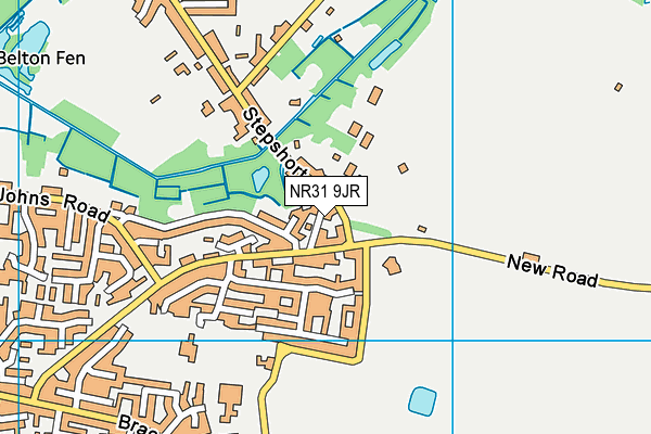 NR31 9JR map - OS VectorMap District (Ordnance Survey)