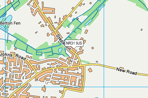 NR31 9JS map - OS VectorMap District (Ordnance Survey)