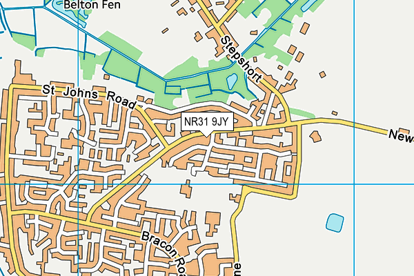 NR31 9JY map - OS VectorMap District (Ordnance Survey)