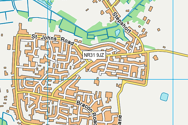 NR31 9JZ map - OS VectorMap District (Ordnance Survey)