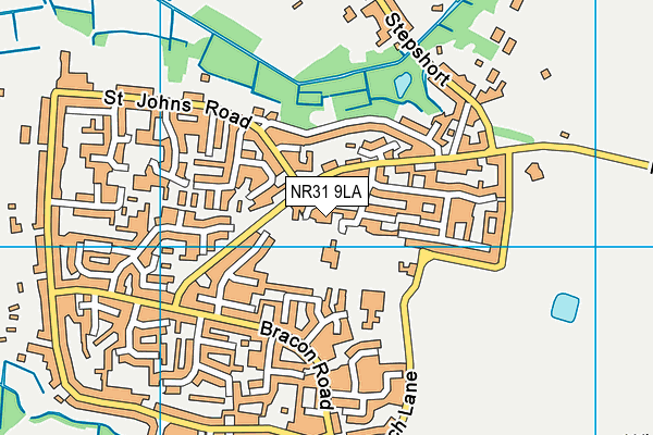 NR31 9LA map - OS VectorMap District (Ordnance Survey)