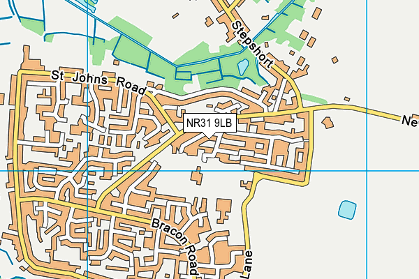 NR31 9LB map - OS VectorMap District (Ordnance Survey)