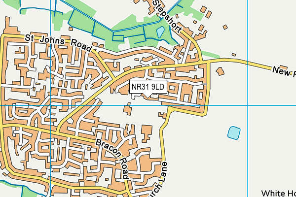 NR31 9LD map - OS VectorMap District (Ordnance Survey)